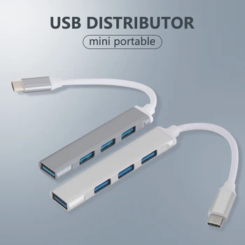 4-port רכזות USB מתאם אין נהג נדרש מהיר לחלק על טעינת טלפון H-הטוב ביותר.