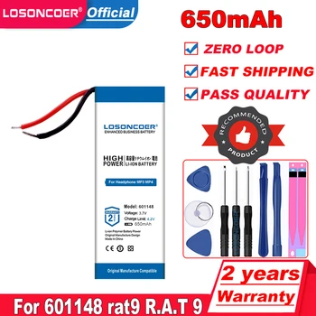 450MAH 601148 Rat9 R. A. T 9 ,601248 עבור Bluetooth MP3,MP4,MP5 GPS DVD 601250 סוללה