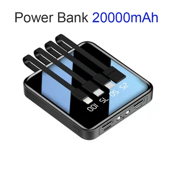 בנק כוח 20000mah מיני נייד טלפון מהיר מטען חיצוני סוללה עבור הטלפון טעינה