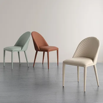 המשרד סלון כסאות אוכל חדר שינה מודרני מסעדה בית קפה בר עיצוב פינת אוכל כיסאות מתכת האיפור האיטלקית Cadeira רהיטים