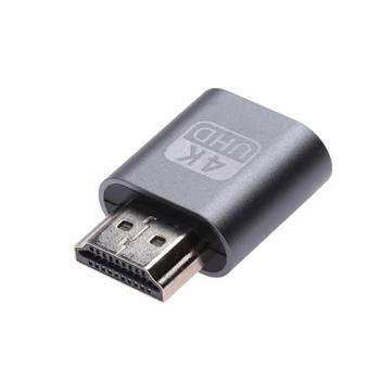 HDMI-התואם וירטואלי תצוגת 4K DDC EDID Dummy Plug להציג אמולטור לרמות מתאם תמיכה 3840 x 2160P על Bitcoi כרייה