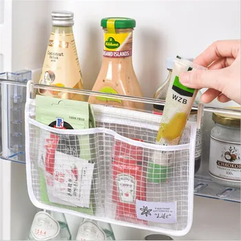 המקרר תלוי לסווג שקית אחסון עם אבזם מזון סיווג לחסוך מקום גאדג ' טים של מטבח ביתי ארגונית כלים 1/2pcs
