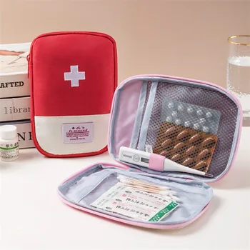 נייד נסיעות ערכת עזרה ראשונה חירום רפואי תיק אחסון תיק שקית בד אוקספורד נסיעות חיצונית ערכת הישרדות כדור רפואה Pack