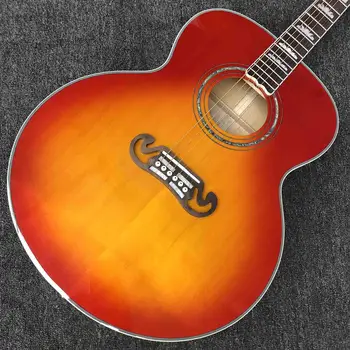 מותאם אישית אלף G-200S גיטרה אקוסטית עם רוזווד Fretboard ובער מייפל העליון טבק צבע