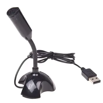 USB מיקרופון אינטרנט גמיש ביטול רעשים מיקרופון עבור Mac PC מחשב נייד לעמוד