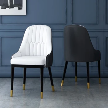 נוח כרית ריפוד כסאות אוכל מודרניים תמיכה לגב יחיד כיסא הטרקלין מעצב רך Meubles דה סלון ריהוט ביתי