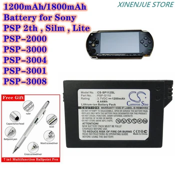 קונסולת משחק סוללה 1200mAh/1800mAh PSP-S110 עבור Sony לייט,PSP 2th,PSP-2000,PSP-3000,PSP-3004, Silm,PSP-3001,PSP-3008