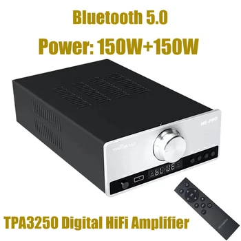 sunbuck M6 TPA3250 2.1 כוח 260W Amp סיבים קואקסיאליים USB Bluetooth מגבר שלט רחוק Class D אודיו מגבר סטריאו HiFi