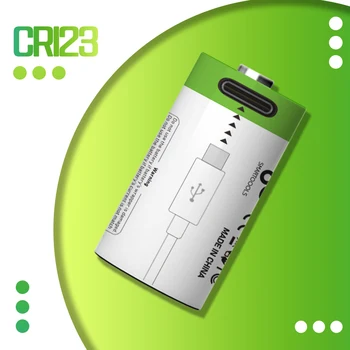 cr123a סוללה נטענת 17345 שאיבת שומן סוללה carregador דה pilhas recarregáveis bateria recarregavel pilas recargables usb