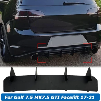 הפגוש האחורי מפזר דגל ספוילר ספליטר גוף הערכה עבור פולקסווגן פולקסווגן גולף 7.5 MK7.5 GTI מתיחת פנים 2017-2021 אביזרי רכב