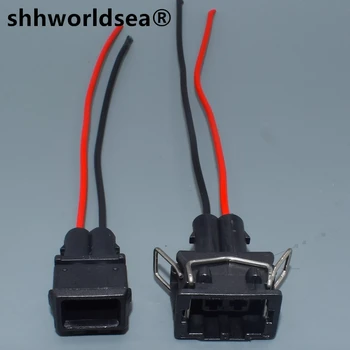 shhworldsea 1pcs 2pin 3.5 סדרת נקבה חשמלי עמיד למים רתמות אוטומטי מחבר 357972762 357972752