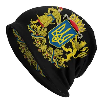 יוניסקס חורף חם בונט Homme סריגה כובעי אופנה מעיל של נשק אוקראינה ביני קאפ האוקראיני דגל כובעים כובעים עבור נשים גברים