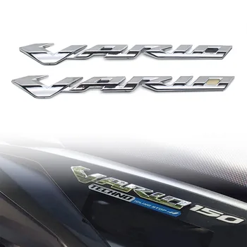 2 חתיכות של אופנוע שונה אביזרים VARIO אוניברסלי רכב מדבקת לוגו גוף עמיד למים ABS מדבקות על שני הצדדים