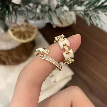 אופנה חדשה סילבר צבע זהב לפתוח טבעת אצבע פאנק משובח קרם שרשרת גיאומטרית עבור נשים בחורה תכשיטים מתנה Dropship סיטוני
