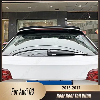 עבור אאודי Q3 2013-2017 Hatchback שחור מבריק ABS מקסטון סגנון האחורי הגג ספוילר ספליטר אגף כוונון המכונית אוניברסלי Accessorices