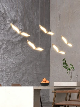 מסעדה נברשת שחף המנורה 2022 החדש תליית מנורה מודרנית מינימליסטי האווירה בחדר האוכל שולחן בר וחדר תה יצירתי