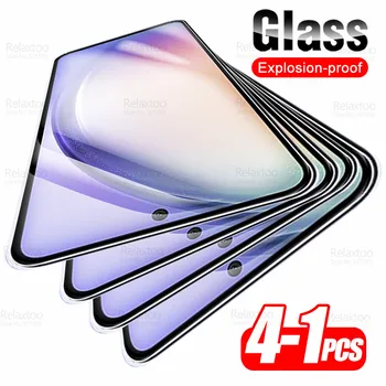 1-4Pcs מלא כיסוי זכוכית מחוסמת עבור Samsung Galaxy A54 מגן מסך Samsnug A54 5G 54 54A SM-A546B 2023 מגן סרטים