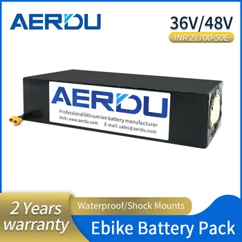 AERDU 48V30Ah ליתיום סוללה 13S6P עבור Samsung 50E 5000mAh 30A BMS אופניים חשמליים אופנוע גלגלים עגלת גולף וכו'.