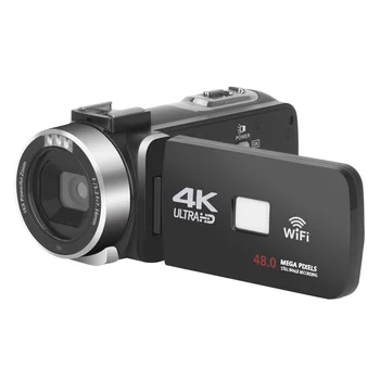 4K מצלמת וידאו מקצועית 16X 3.0 Full HD מסך מגע 24 מגה פיקסלים מצלמת וידאו דיגיטלית עם אור אינפרא אדום IR