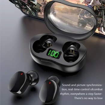 חדש TWS אלחוטית Bluetooth אוזניות סטריאו HIFI הפחתת רעש אוזניות עמיד למים מוסיקה אוזניות עם מיקרופון