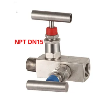 לחץ גבוה נירוסטה 2 דרך מכשיר סעפת שסתומים NPT DN15 multi-דרך סעפת שסתום כניסת שקע 2-דרך שסתום