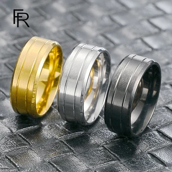 טיטניום פלדת טבעת חלבית אופנה לגברים רגיל טבעת זוג טבעת טבעת קוריאני פופולרי יד תכשיטים