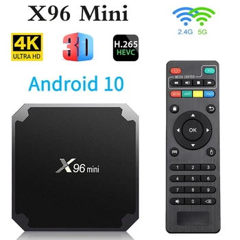 X96 מיני אנדרואיד 10.0 Smart TV Box H313 Quad Core 2GB 16GB Dual WiFi 4G 5G 4K 3D H. 265 Media Player Iptv טלוויזיה