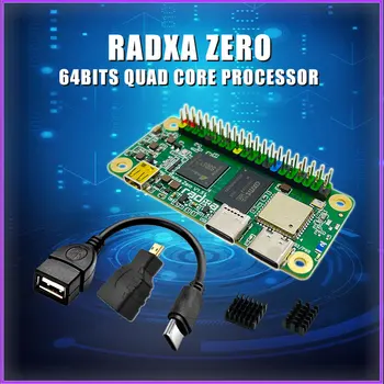 חדש Radxa אפס Amlogic S905Y2 ארבע ליבות Cortex-A53 אותו גודל כמו פאי פטל אפס 2 W אופציונליים מקרה אספקת החשמל.
