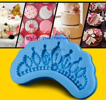 על ידי dhl או ems 100 חתיכות סיליקון 3D עוגת עובש הכתר עיצוב פונדנט עובש בישול אפייה כלים