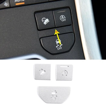 סגסוגת אלומיניום רכב סטיילינג שליטה מרכזית על כפתור מדבקות עבור לנד רובר ריינג ' רובר Evoque 2014-2019 כסף אביזרי רכב