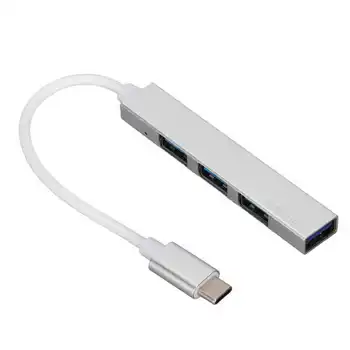 USBType C-Hub 4 1 סוג C ל-USB 2.0 USB 3.0 Mini נייד כסף תחנת עגינה עבור שולחן העבודה במחשב הנייד