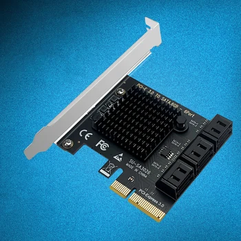 צ ' י כרייה 6 יציאות SATA 6Gbps כדי PCI Express בקר כרטיס PCIe to SATA 3 III מתאם PCI-E קמה הרחבה כרטיס לוח למחשב