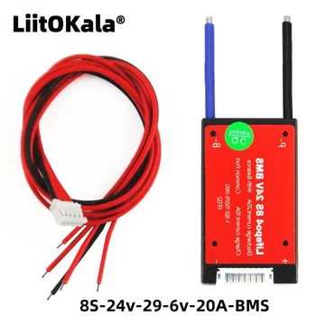 LiitoKala עמיד למים 8S 24v 29.6 v 20A BMS ליתיום שאיבת שומן 3.2 V lifepo4 bms על קורקינט חשמלי להשתמש