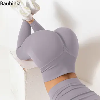 Bauhinia העיצוב החדש גבוה מותן חותלות לדחוף יוגה מכנסיים נשים, מכון כושר, ביגוד ספורט אימון מכנסיים