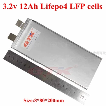 10pcs lifepo4 3.2 v 12Ah תא 3.2 v סוללה 3.2 v 10Ah 30A 50A לא 10Ah עבור ערכת diy 7397180 24v 12ah תאים סולריים כוח אחסון